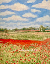 Load image into Gallery viewer, Norfolk Poppy Field original painting image 2