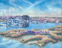 Load image into Gallery viewer, High Tide, Tollsbury Marina painting image 1