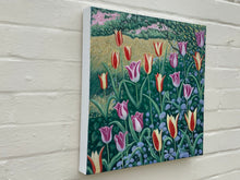 Load image into Gallery viewer, Tulip Grove original tulip oil painting image 2