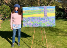 Load image into Gallery viewer, English Bluebells original North Essex landscape painting image 2