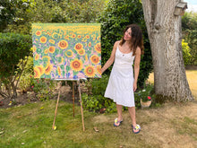 Load image into Gallery viewer, Suffolk Sunflowers original oil painting image 3